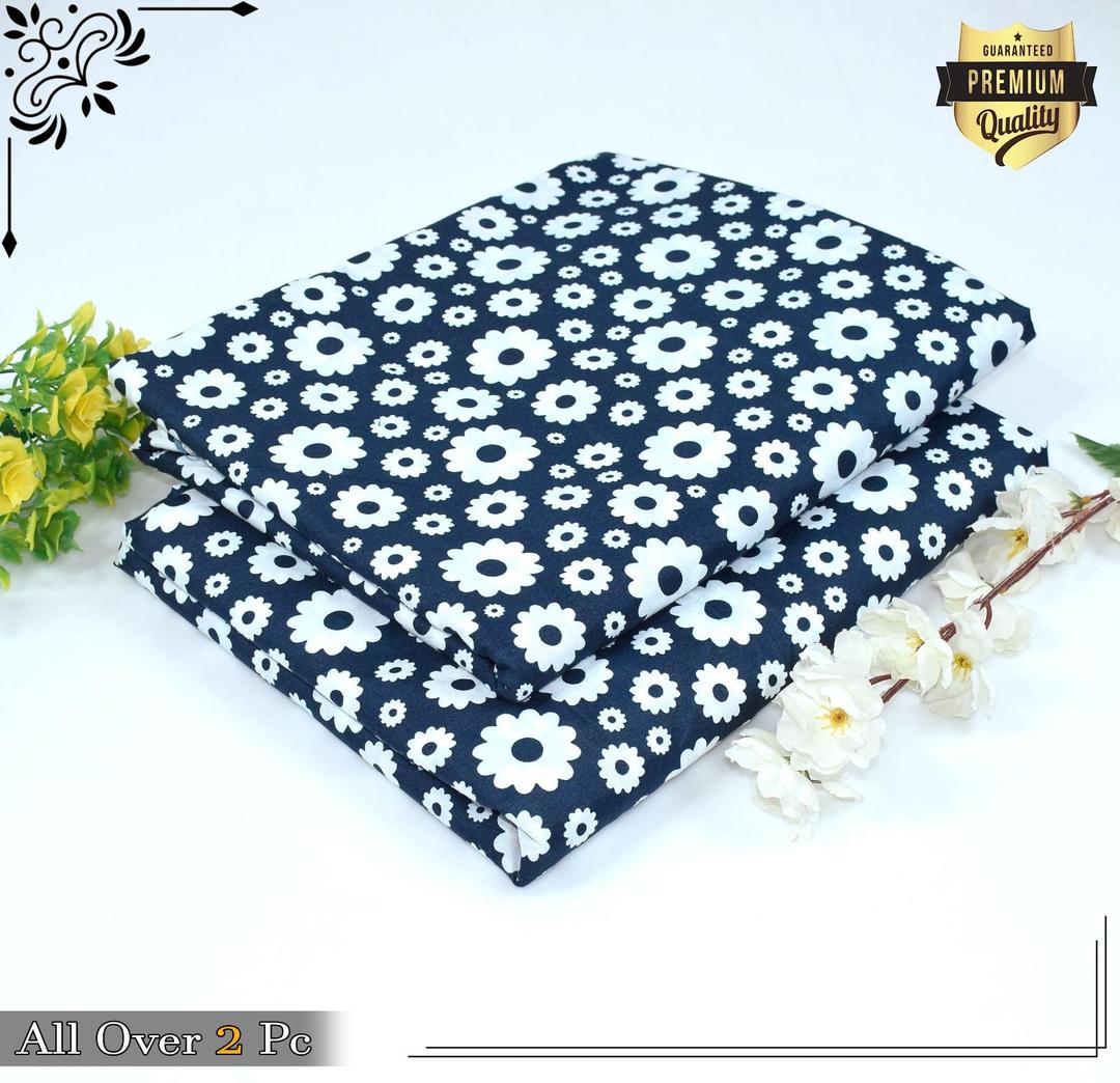 2 Pcs Women's Unstitched Printed Suit