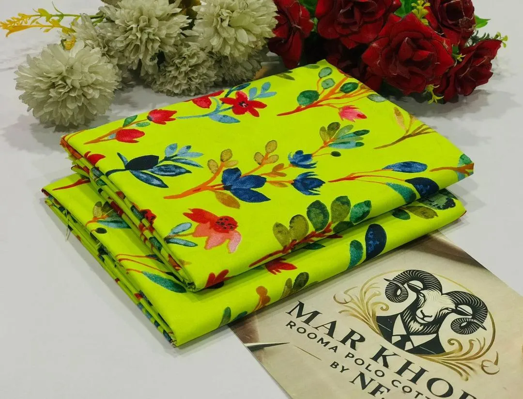 2 Pcs Women's Unstitched Printed Suit