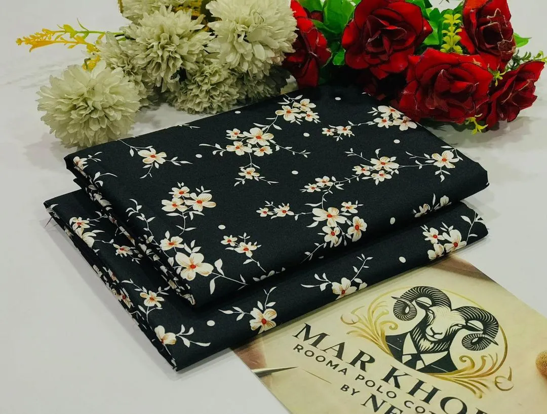 2 Pcs Women's Unstitched Printed Suit