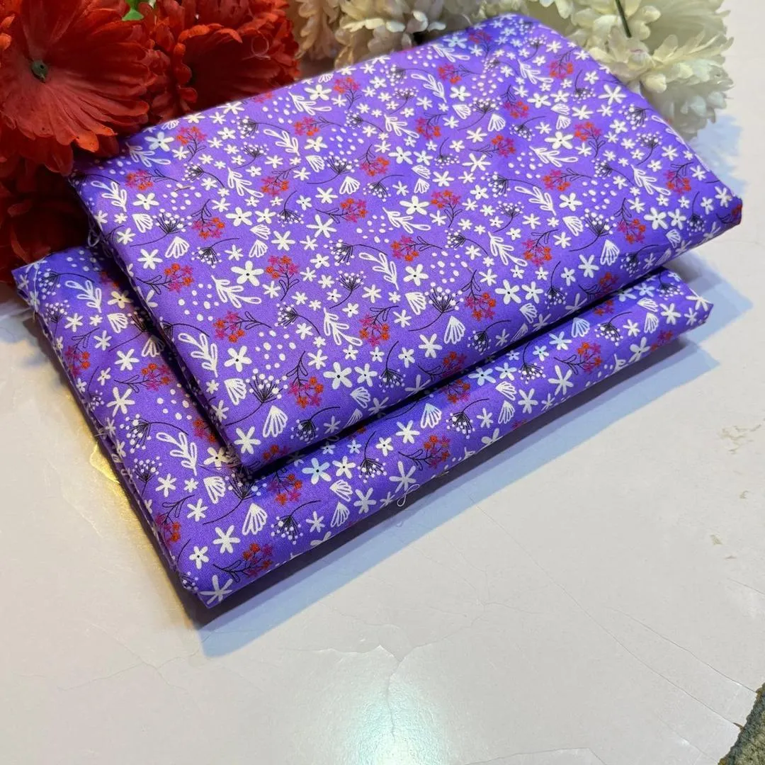 2 Pcs Women's Unstitched Printed Suit