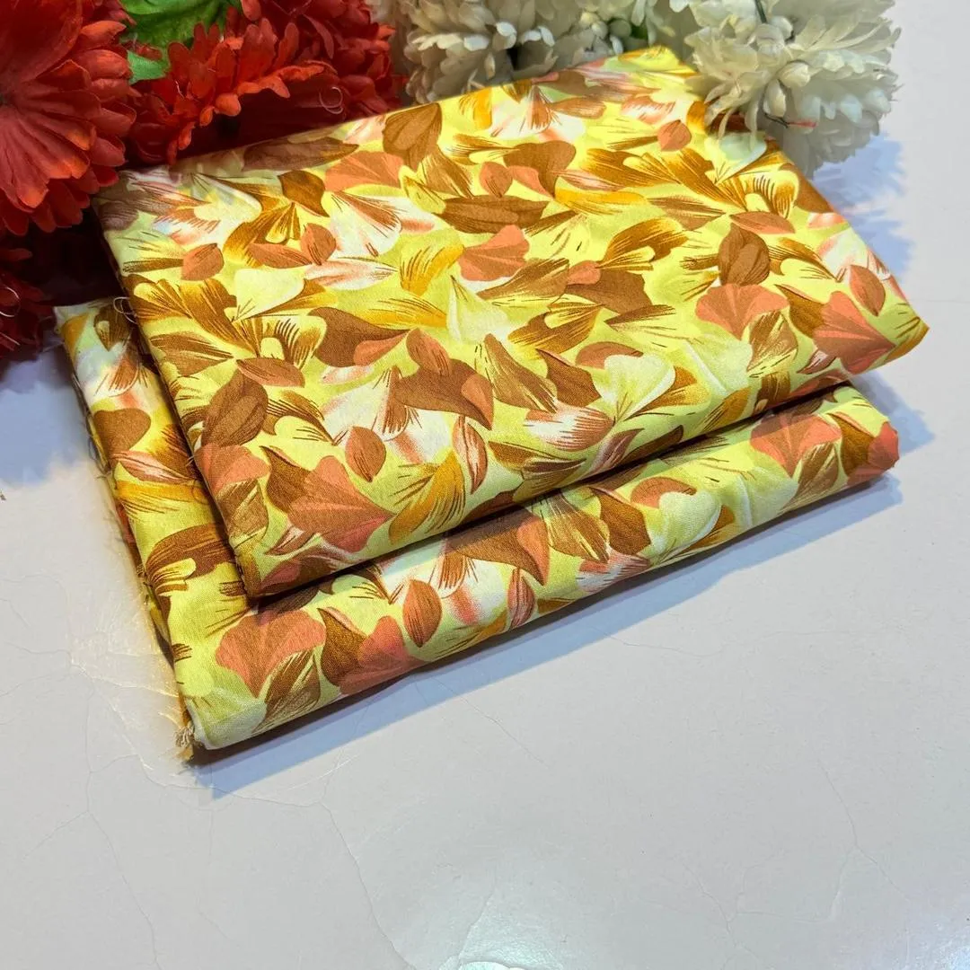 2 Pcs Women's Unstitched Printed Suit