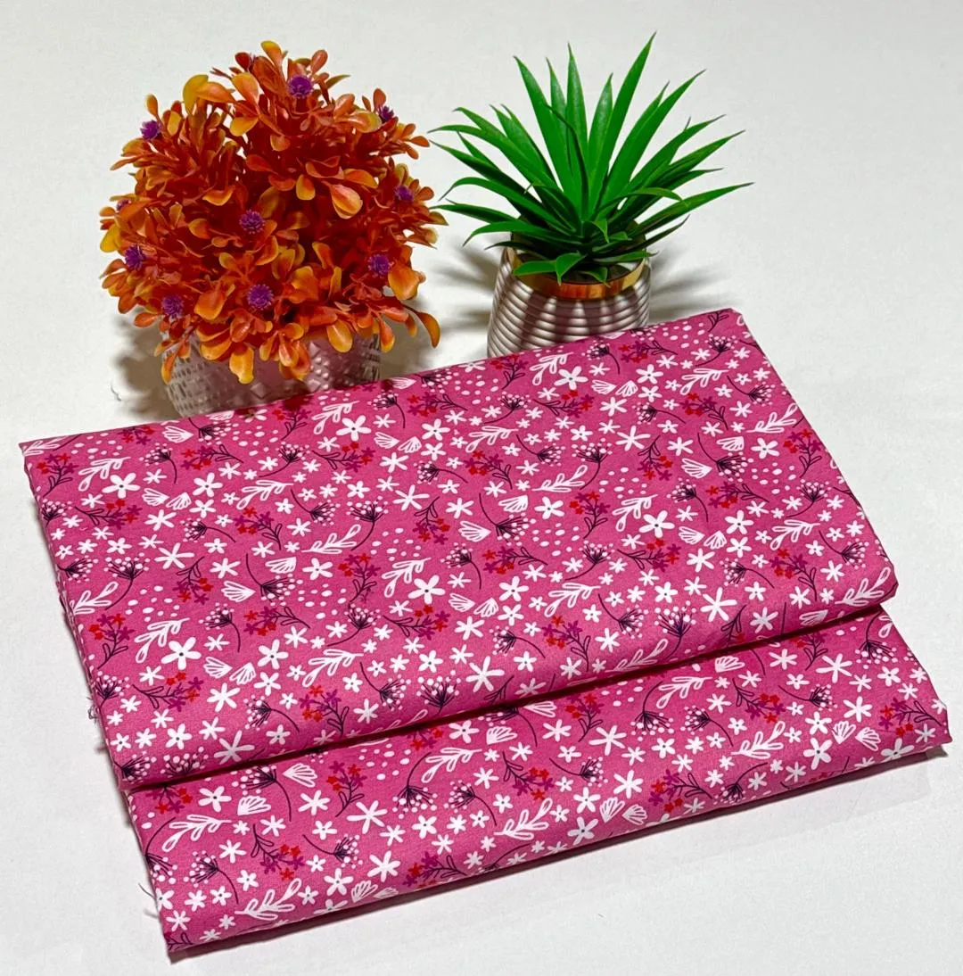 2 Pcs Women's Unstitched Printed Suit