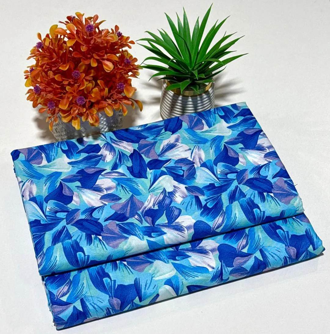 2 Pcs Women's Unstitched Printed Suit