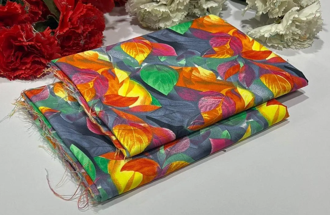 2 Pcs Women's Unstitched Printed Suit