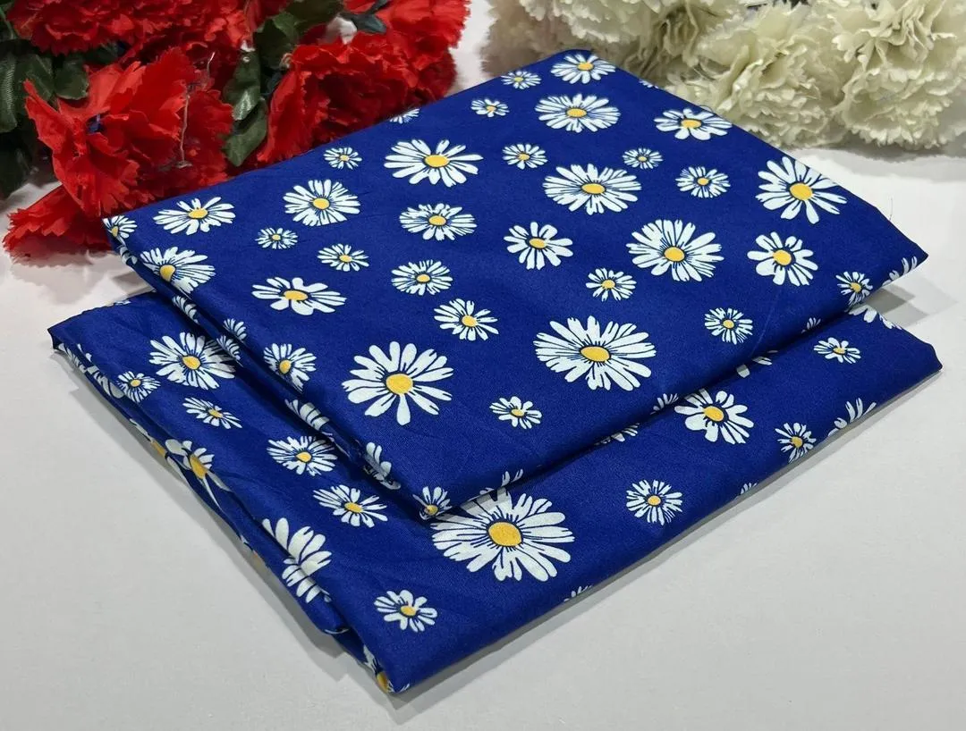 2 Pcs Women's Unstitched Printed Suit