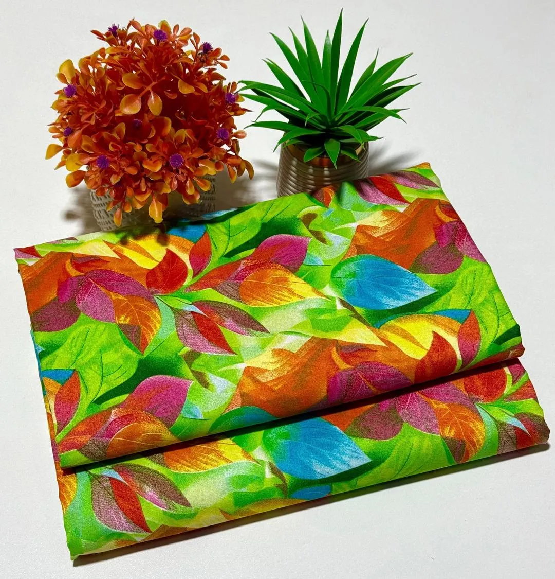 2 Pcs Women's Unstitched Printed Suit