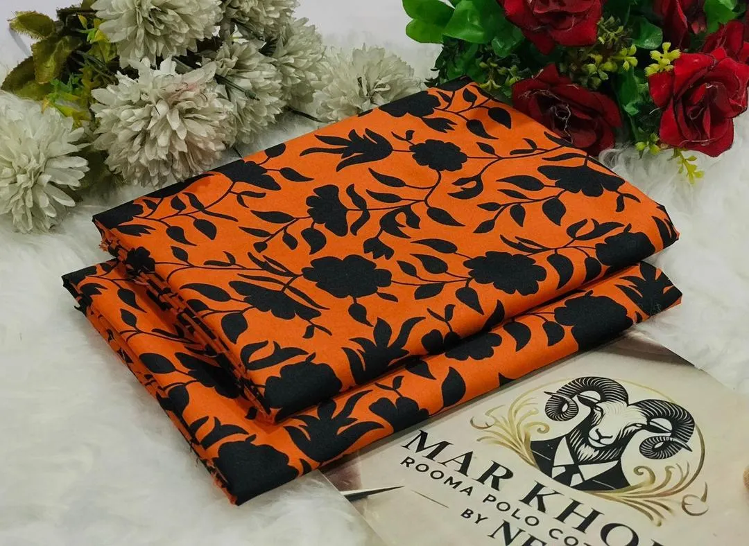 2 Pcs Women's Unstitched Printed Suit