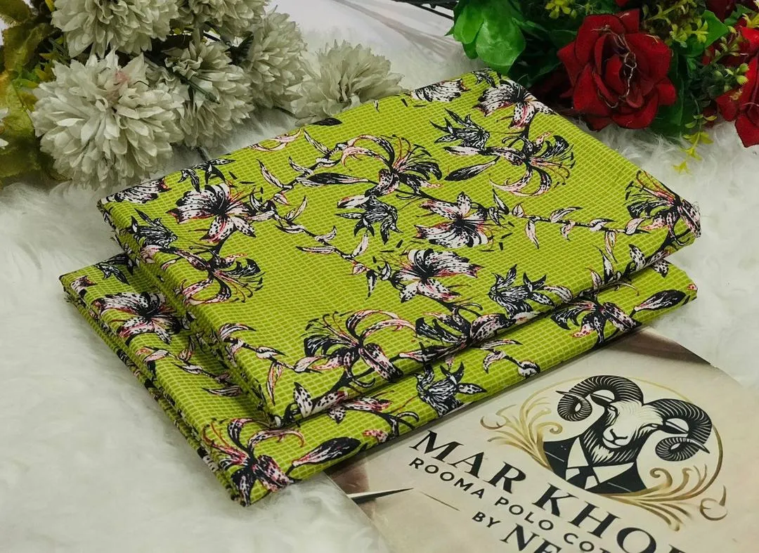 2 Pcs Women's Unstitched Printed Suit