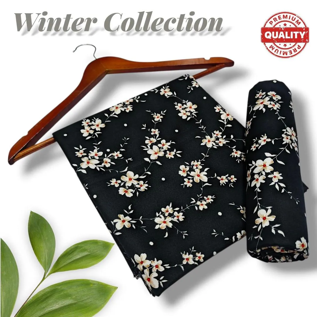 2 Pcs Women's Unstitched Printed Suit