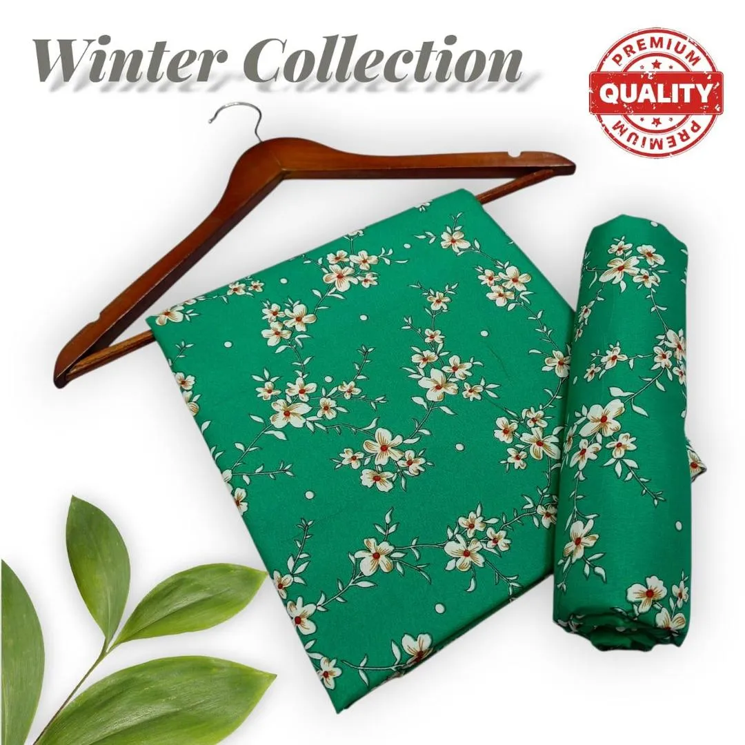 2 Pcs Women's Unstitched Printed Suit