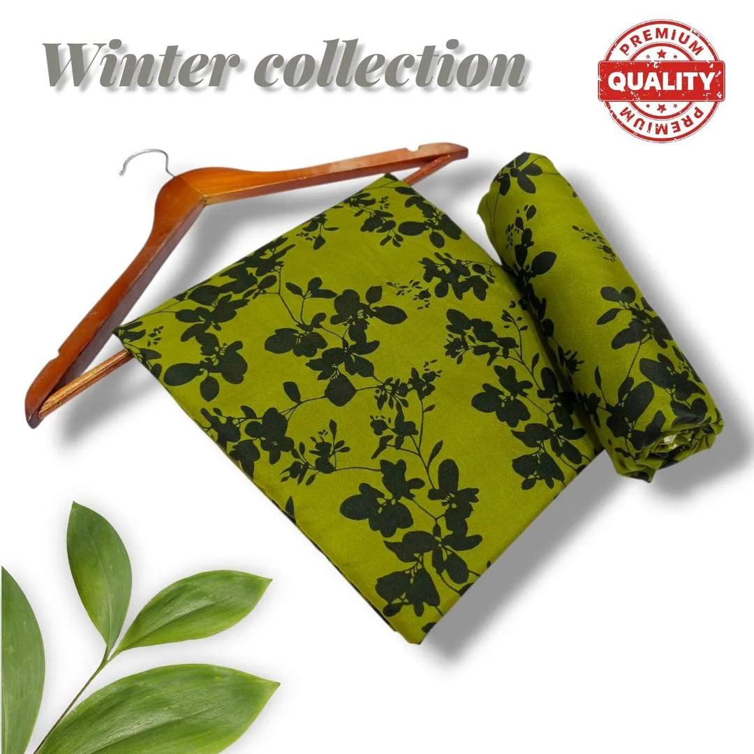 2 Pcs Women's Unstitched Printed Suit