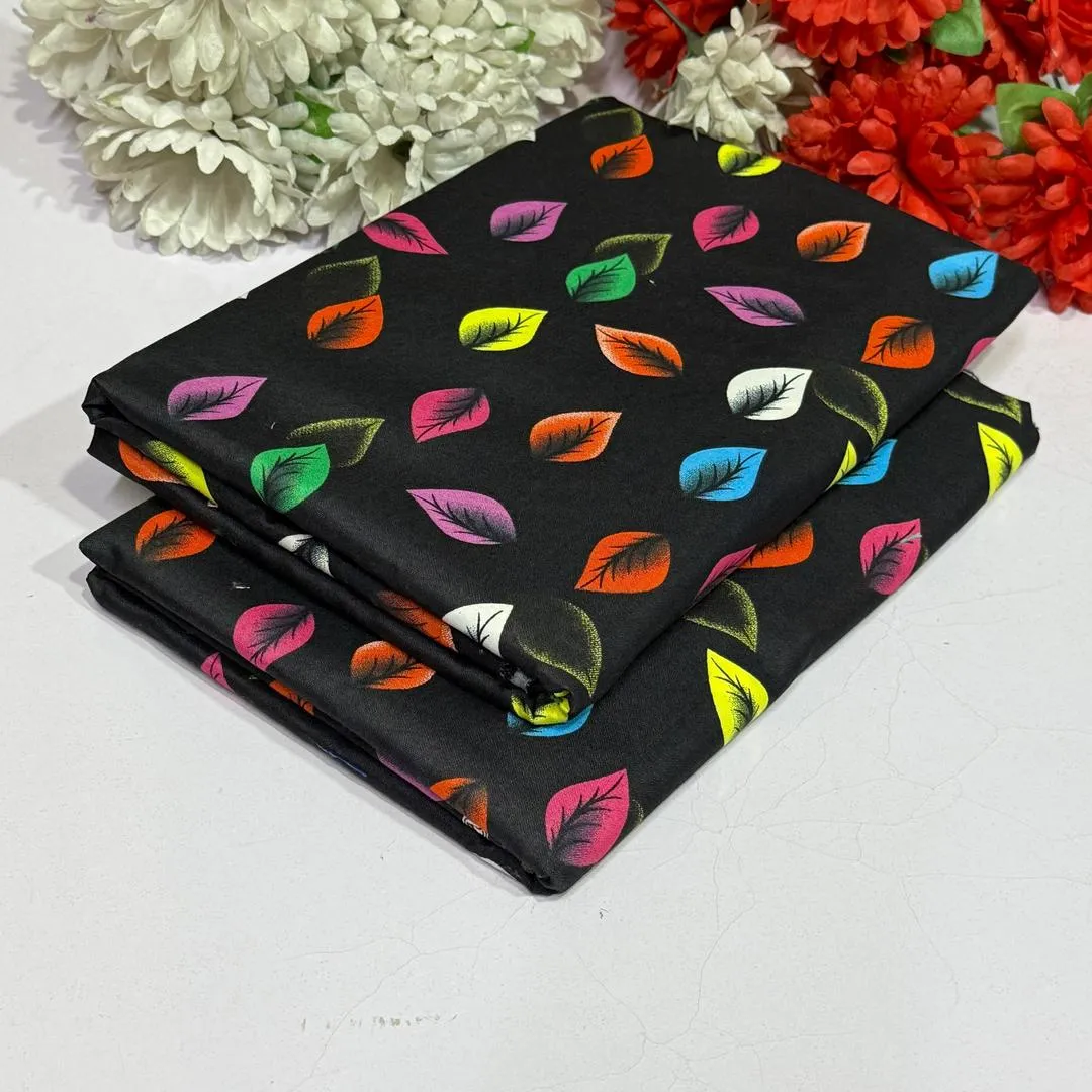 2 Pcs Women's Unstitched Printed Suit