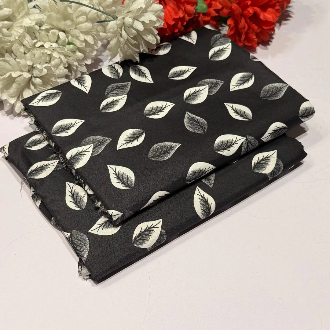 2 Pcs Women's Unstitched Printed Suit