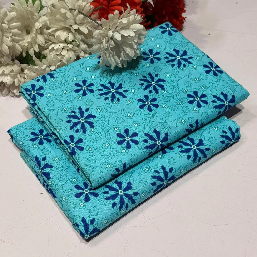 2 Pcs Women's Unstitched Printed Suit