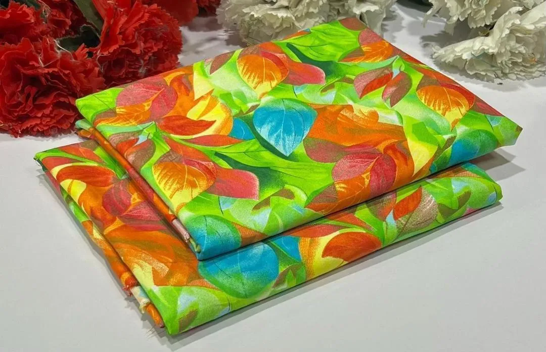 2 Pcs Women's Unstitched Printed Suit