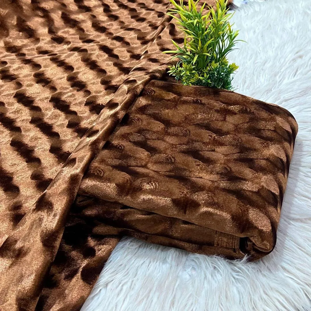 2 Pcs Women's Unstitched Plain Suit