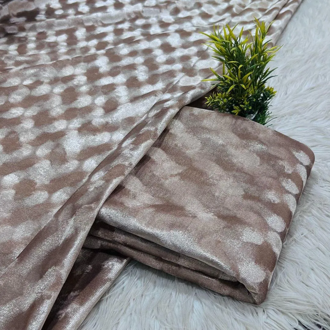 2 Pcs Women's Unstitched Plain Suit