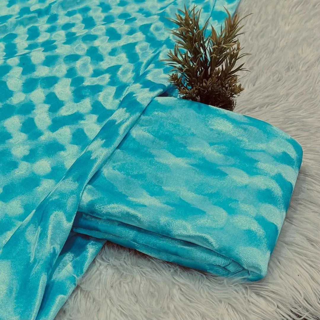 2 Pcs Women's Unstitched Plain Suit