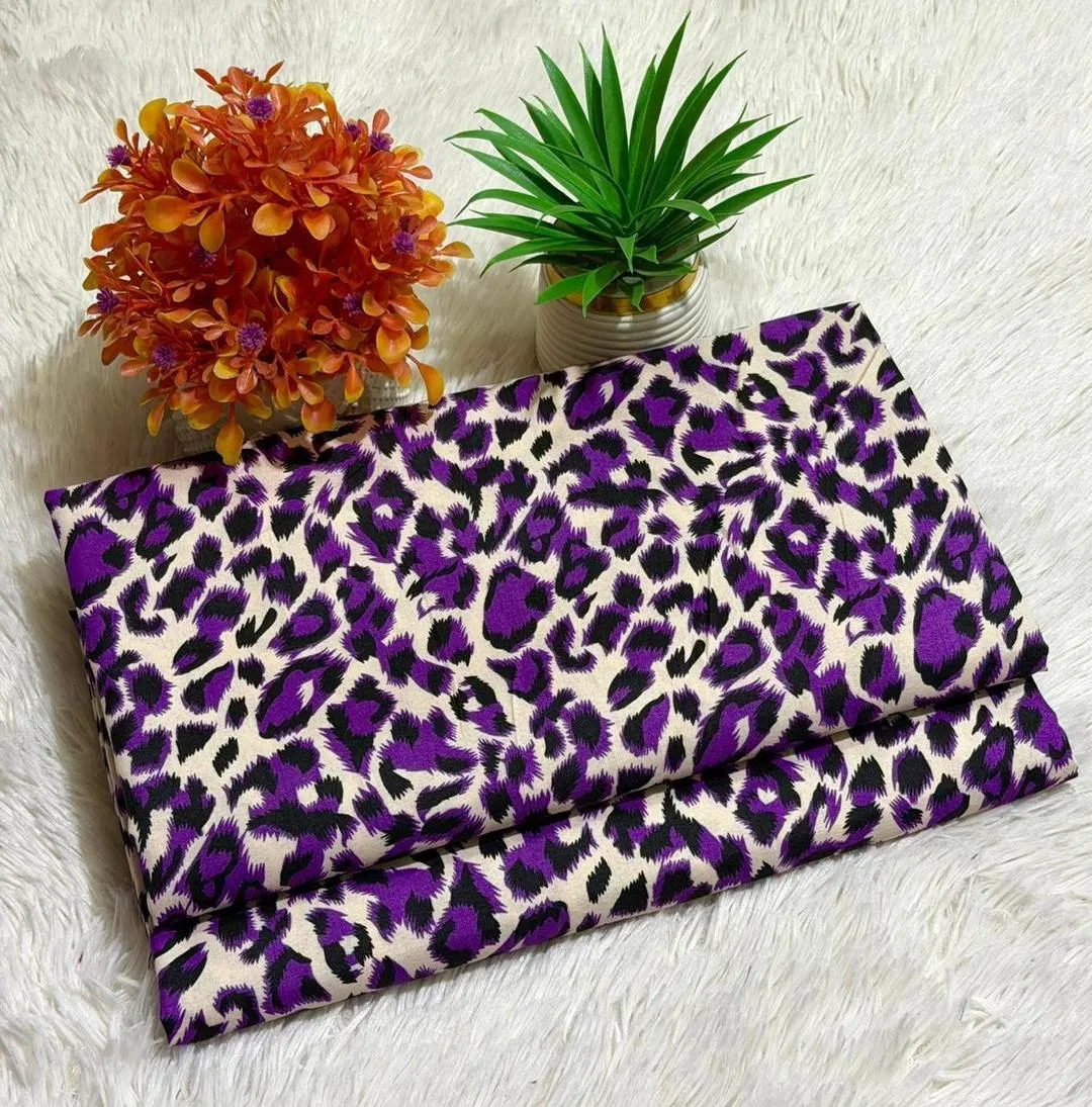 2 Pcs Women's Unstitched Printed Suit