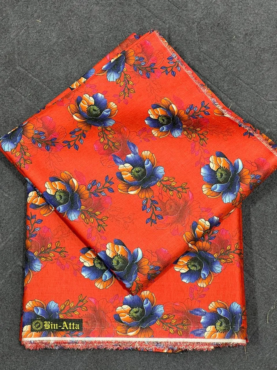 2 Pcs Women's Unstitched Printed Suit