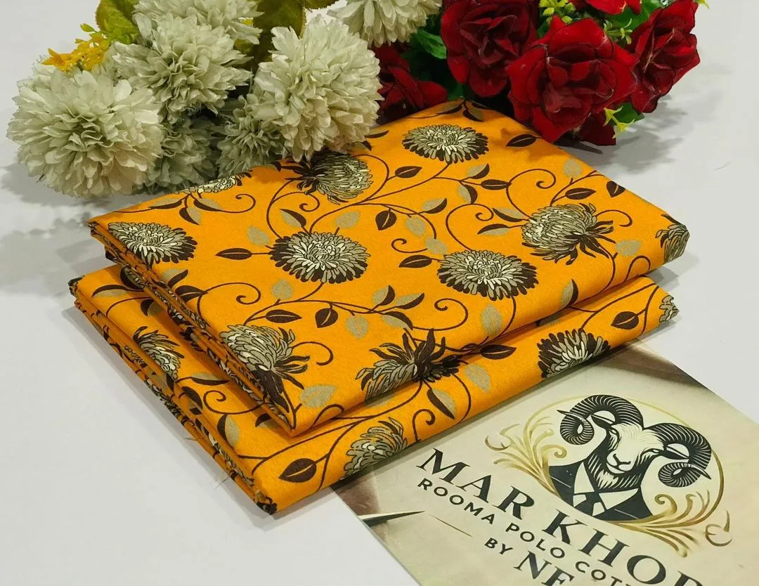 2 Pcs Women's Unstitched Printed Suit