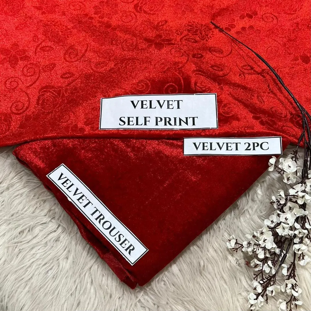 2 Pcs Women's Unstitched Printed Suit