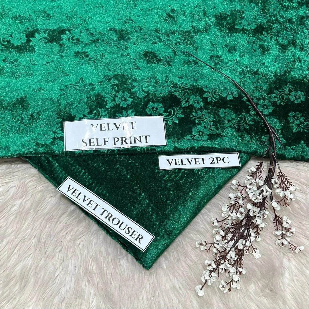 2 Pcs Women's Unstitched Printed Suit