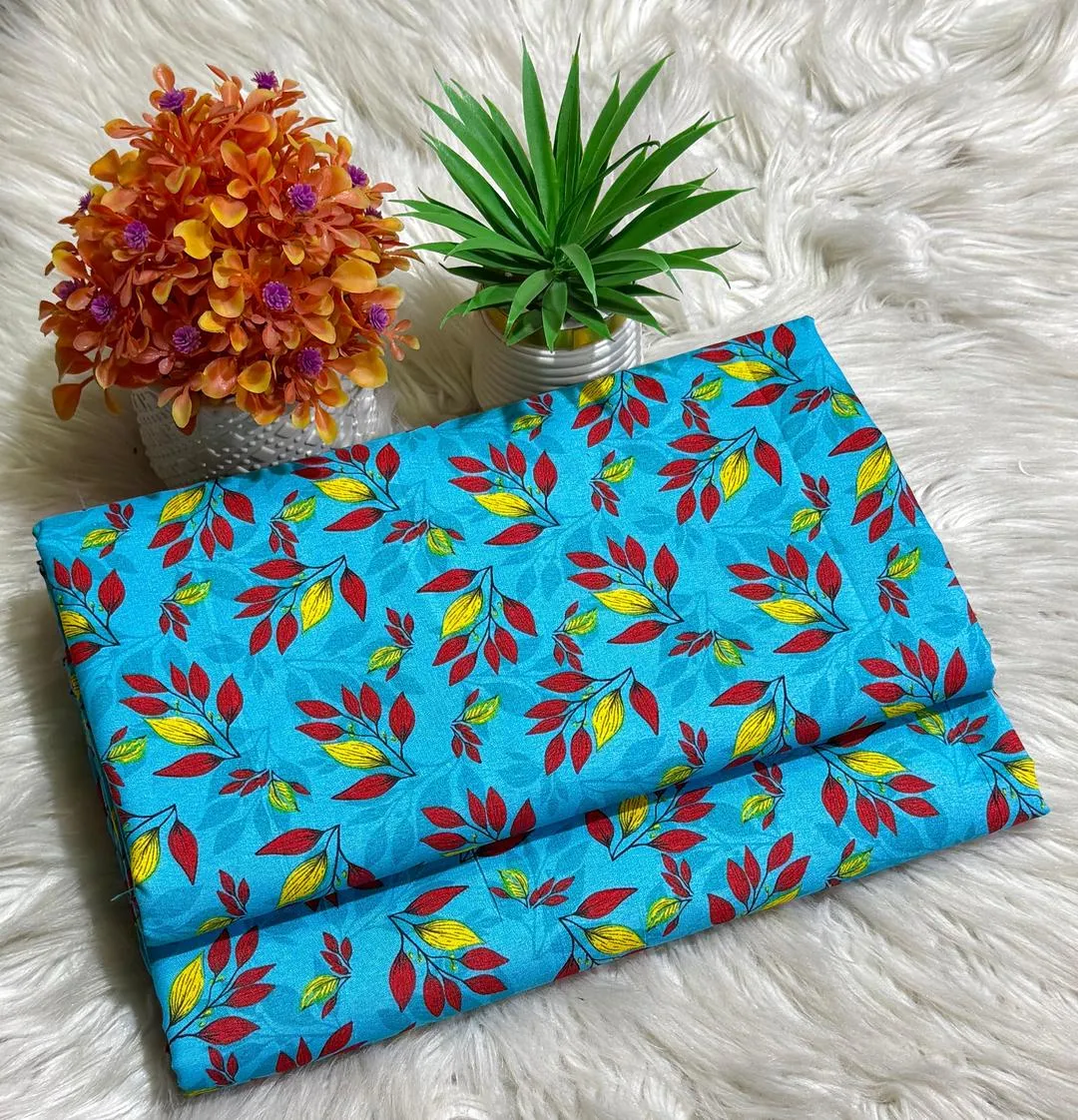 2 Pcs Women's Unstitched Printed Suit