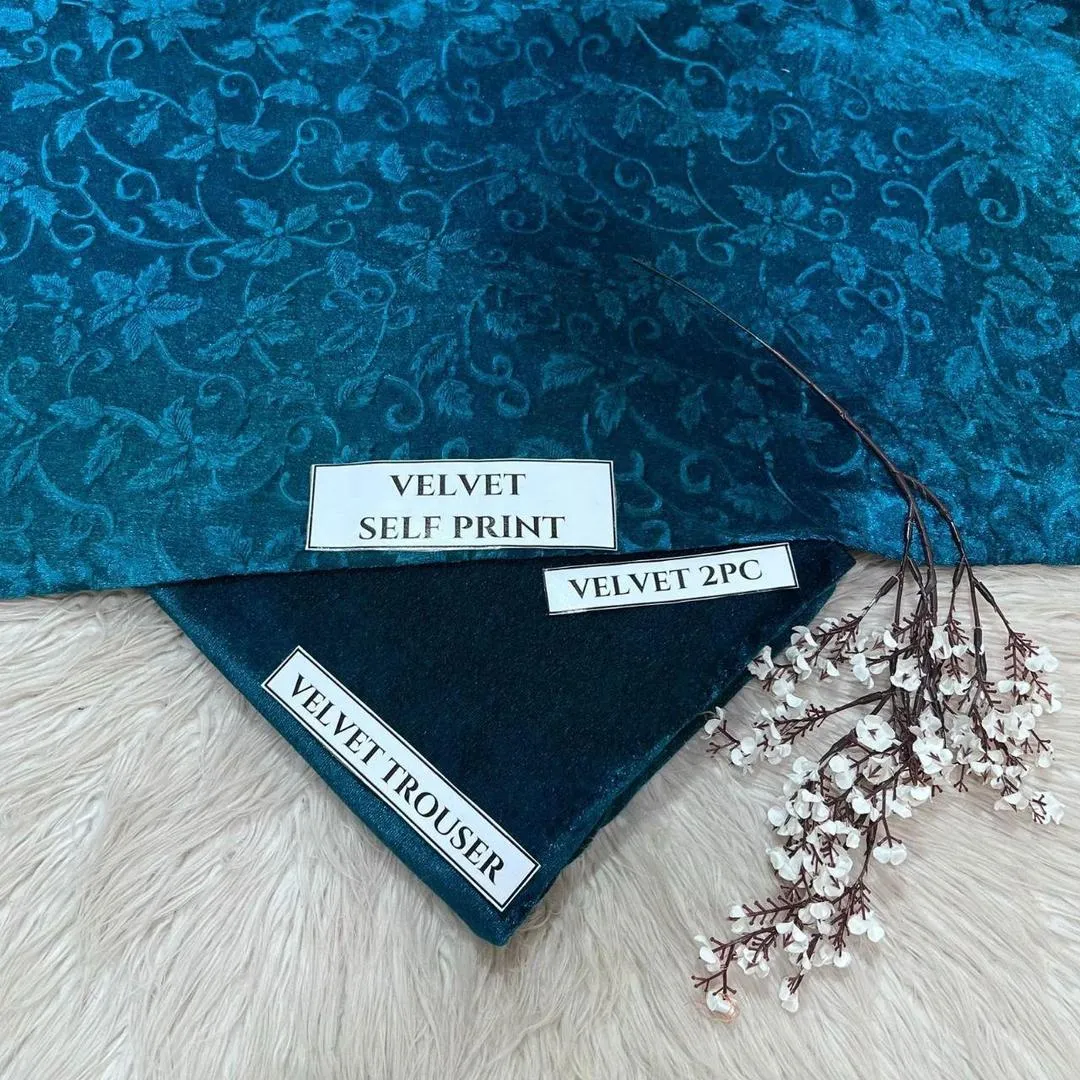 2 Pcs Women's Unstitched Printed Suit