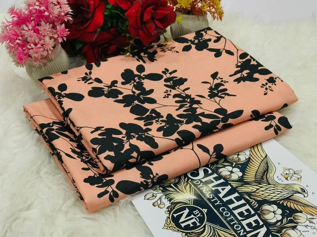 2 Pcs Women's Unstitched Printed Suit