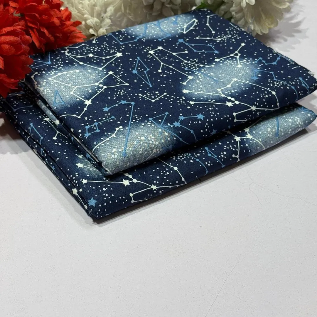 2 Pcs Women's Unstitched Printed Suit