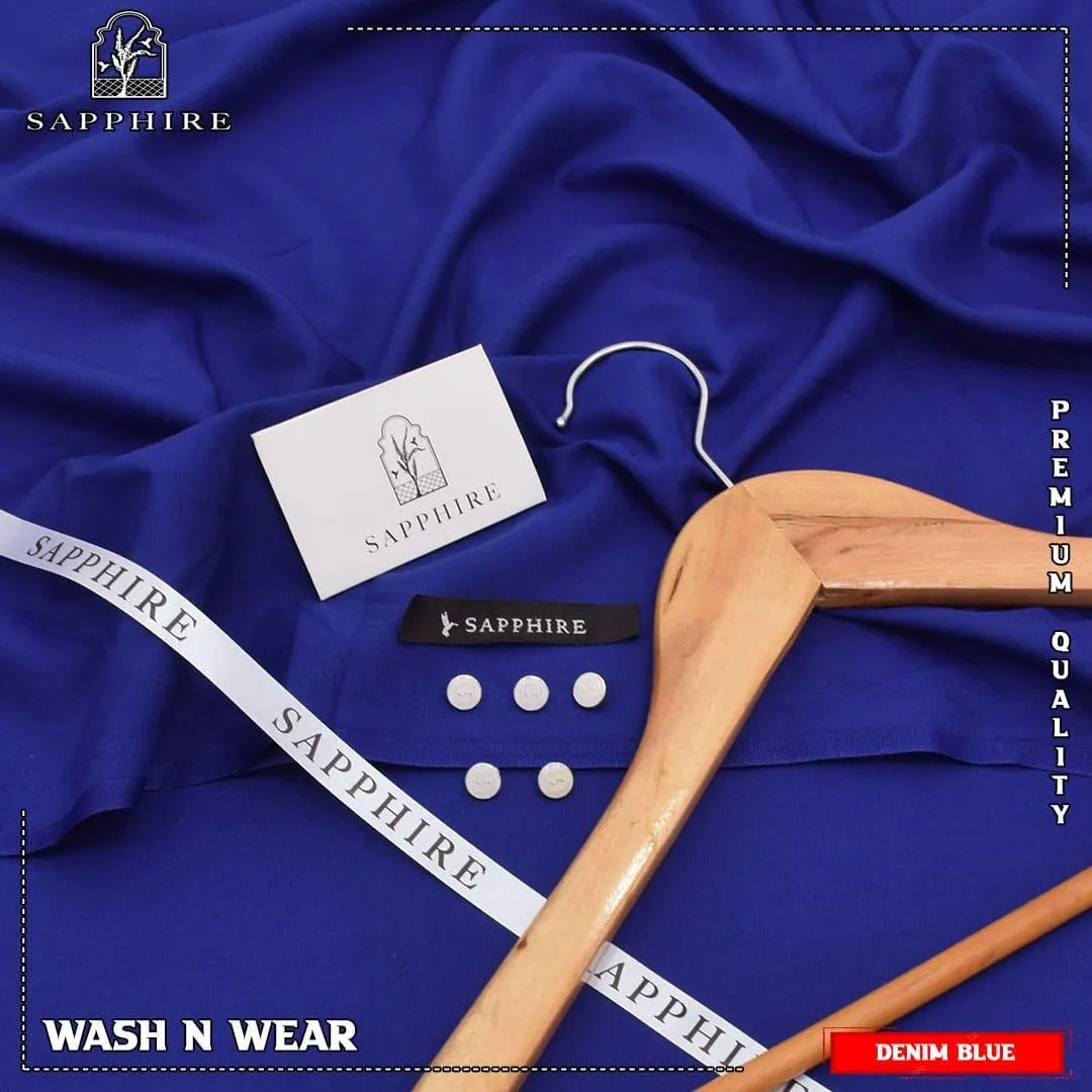 Men’s Unstitched Wash And Wear Plain Suit