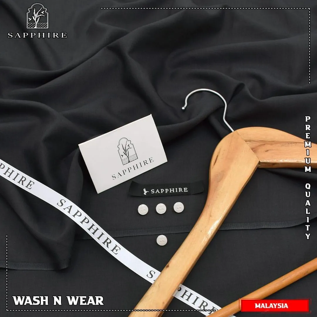 Men’s Unstitched Wash And Wear Plain Suit