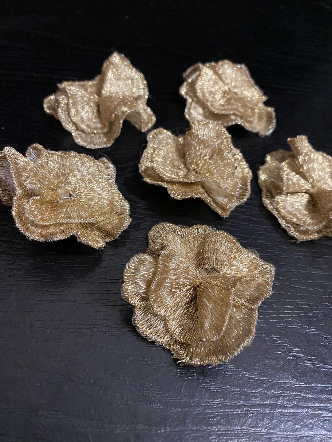 Golden Rayon Zari Lace - Perfect for Crafts and Decorations