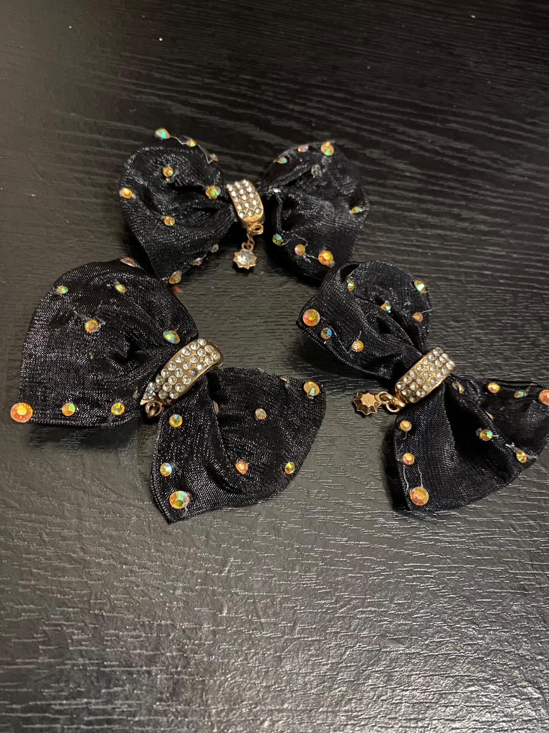 Stylish Black Organza Lace 