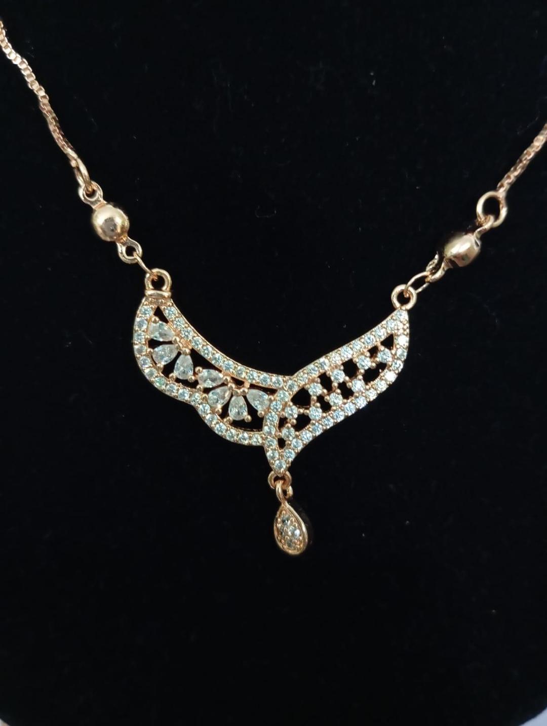 Charms Hanging Gold Plated Zircon Pendant