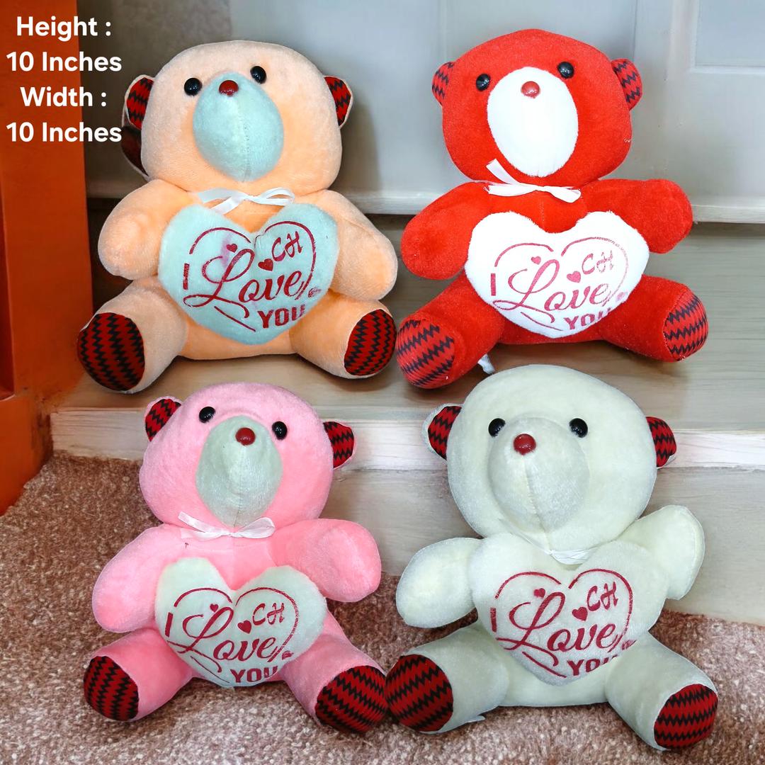 Adorable Polyester Teddy Bear for Kids - 1 Pc in Vibrant Colors