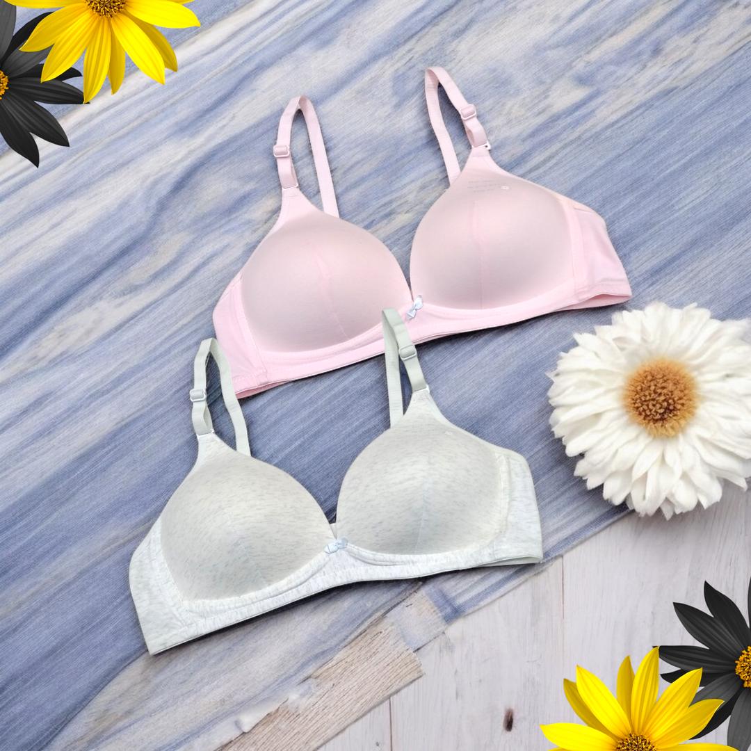 Comfortable Multicolor Padded Bra - 1 Pcs Lightweight Jersey