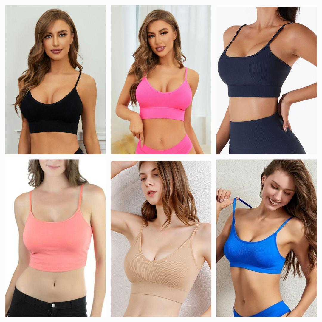 Multicolor Jersey Sports Bra - Comfortable and Lightweight, 1 Pcs