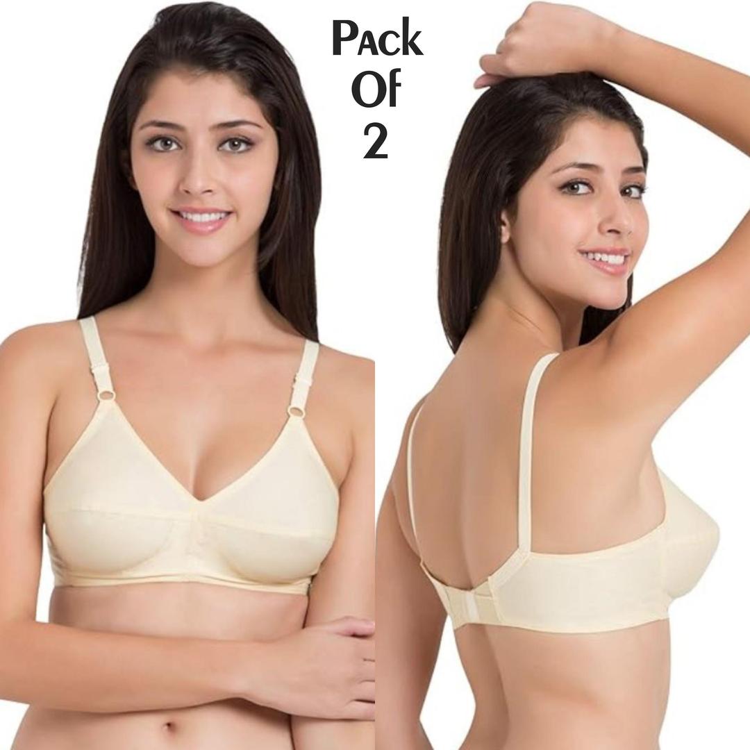 Cotton Plain Non-Padded Non-Padded Bra