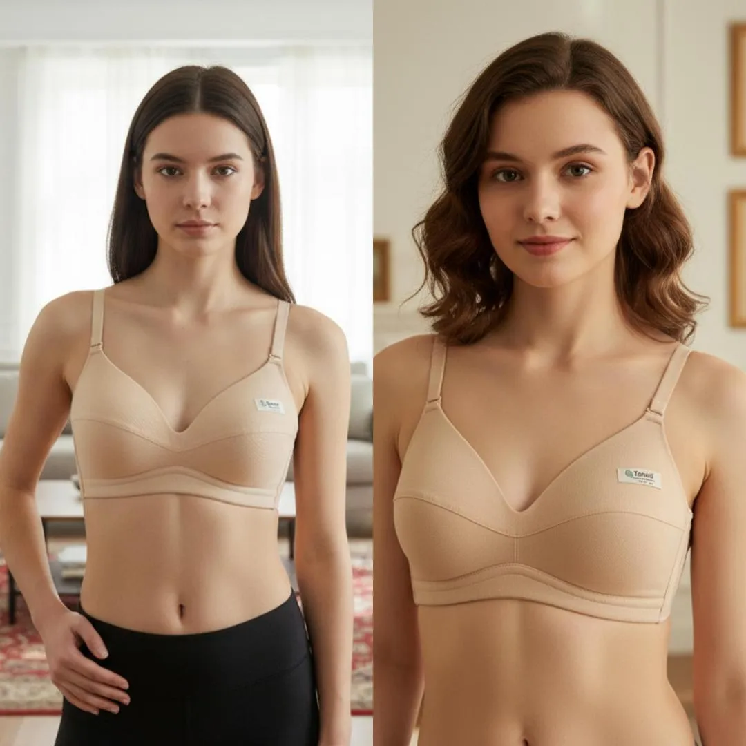Jersey Plain Comfortable And Lightweight Padded Bra