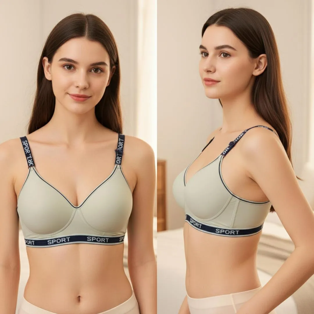 Silk Plain Comfortable And Lightweight Sports Bra