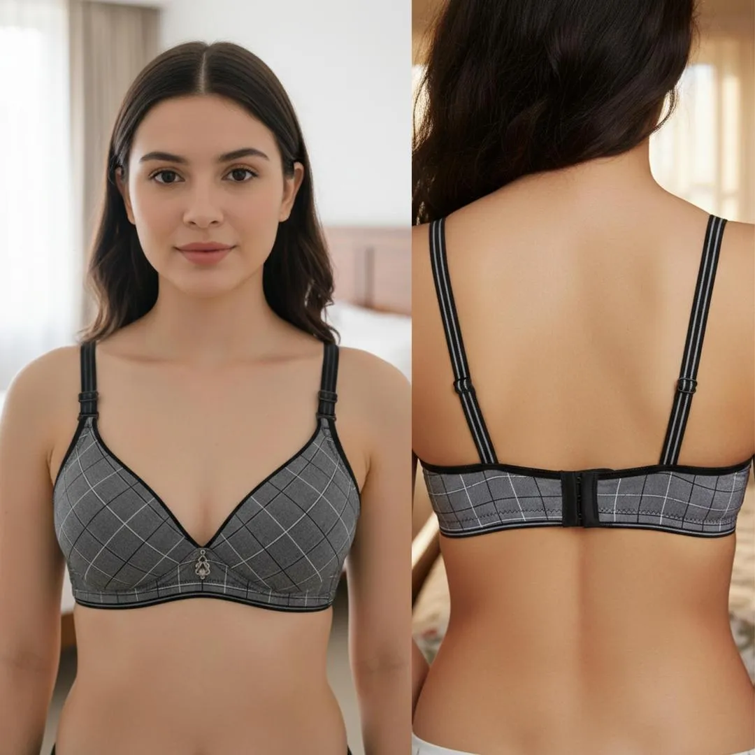 Jersey Plain Comfortable And Lightweight Padded Bra