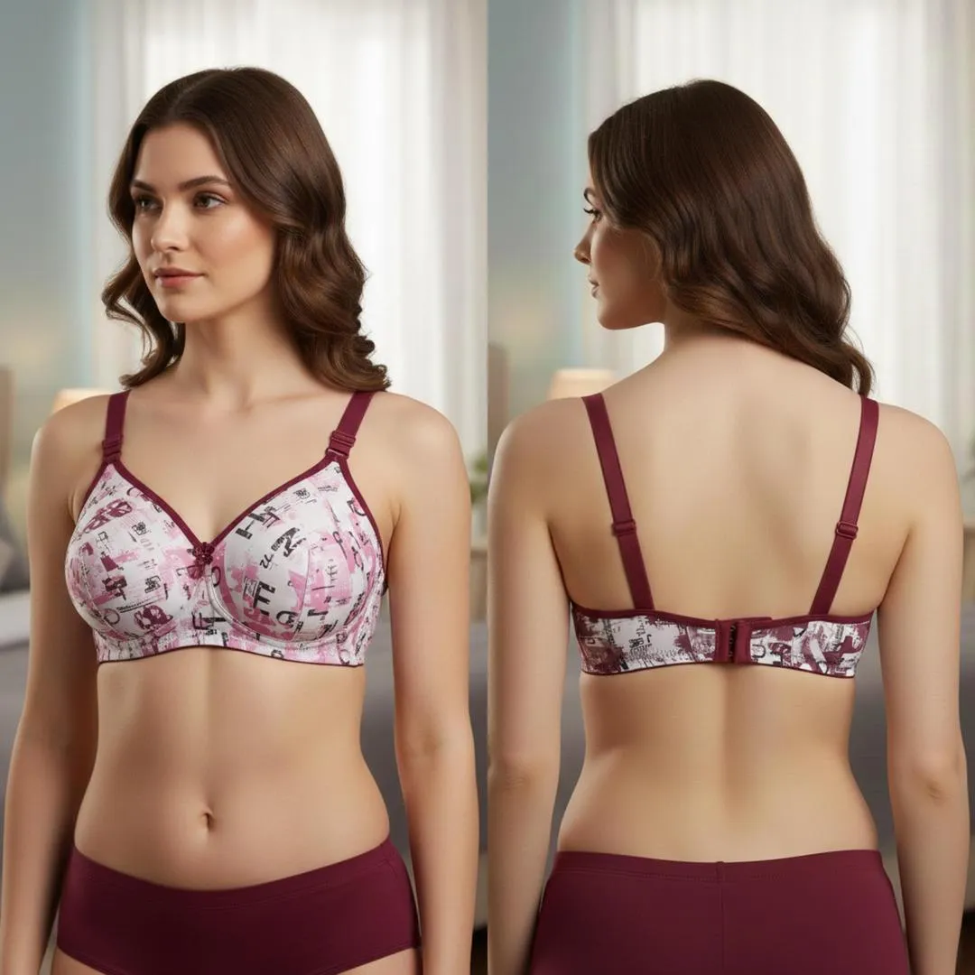 Malai Printed Comfortable And Lightweight Padded Bra