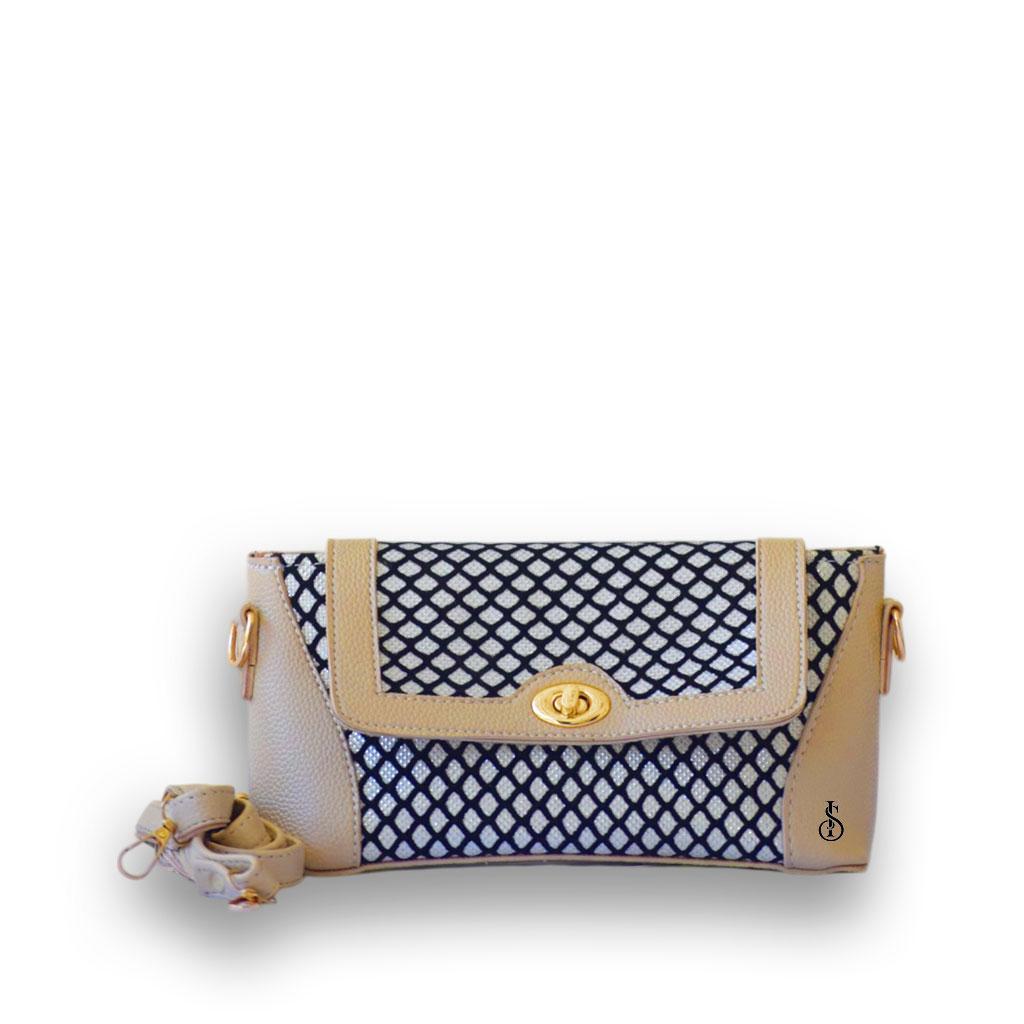 Girl's PU Leather Textured Shoulder Bag