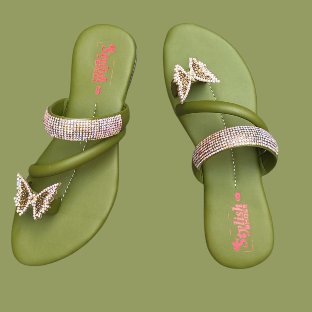 Fancy Women's Glitter PU Leather Flats - Available in Multiple Sizes