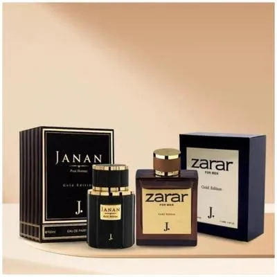 Janan Zarar Unisex Citrus Perfume Set 2 Bottles Black