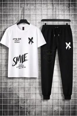 Trendy Logo-Printed Summer TracSuit  For Men's 