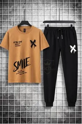 Trendy Logo-Printed Summer TracSuit  For Men's 