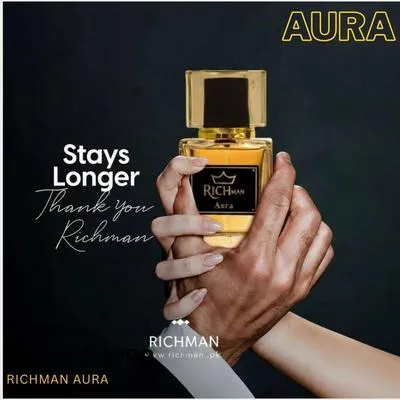 RichMan Aura Perfume for Men, Long Lasting Bold Spicy Scent .